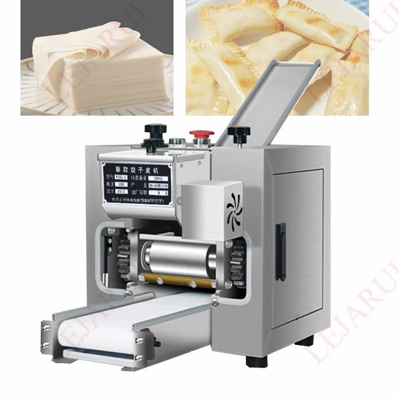 

Tabletop Small Grain Product Automatic Papad Momo Empanada Samosa Gyoza Wonton Dumpling Maker Skin Wrapper Making Machine Price