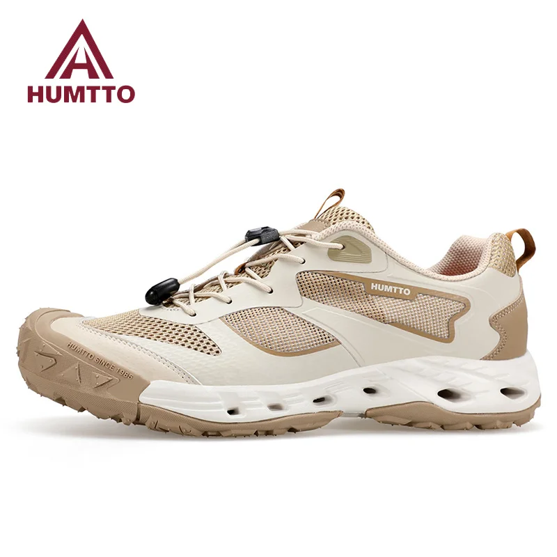 

HUMTTO Summer Shoes for Men Breathable Hiking Men's Sneakers Luxury Designer Anti-slip Sports Outdoor Water Trekking Sneaker Man