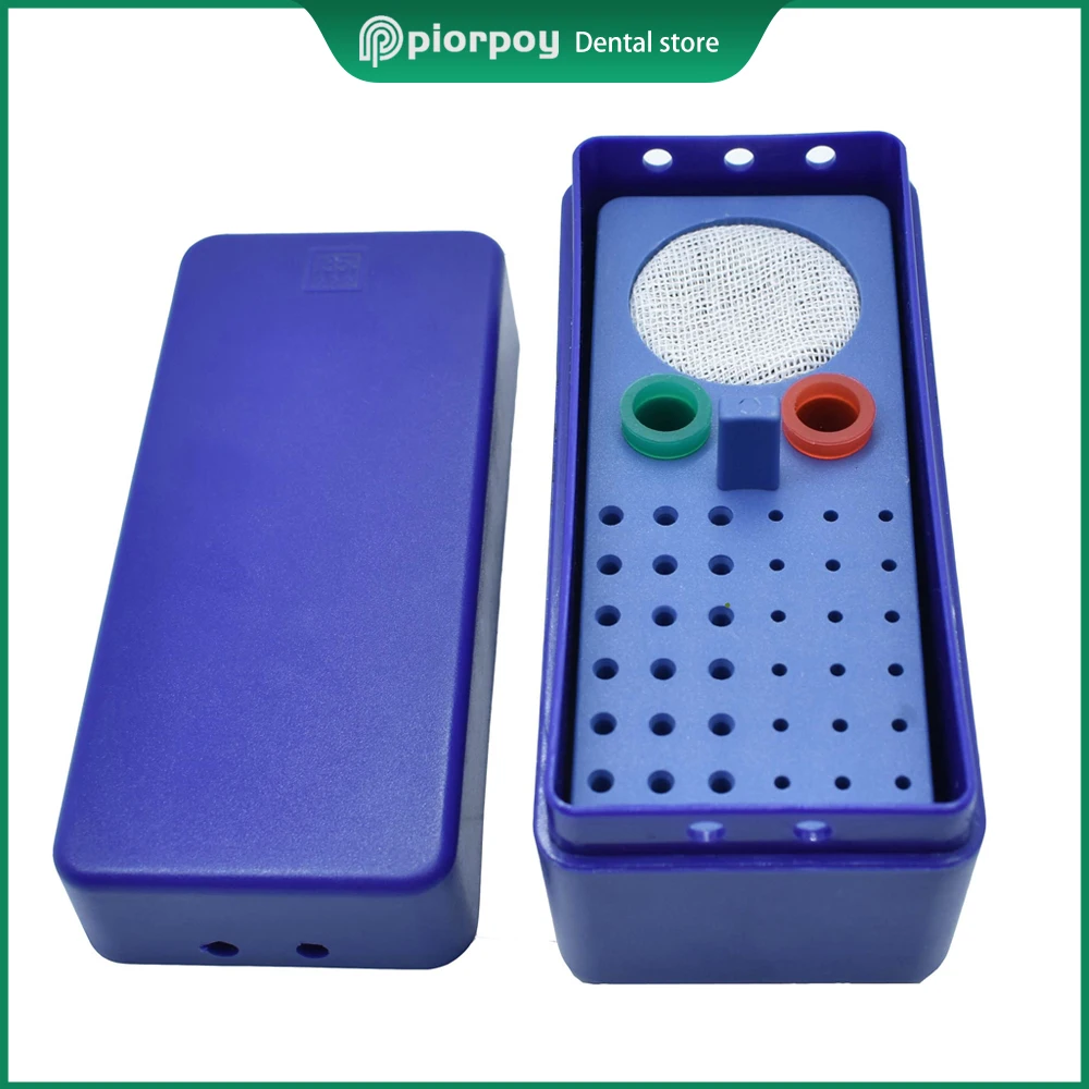 

PIORPOY Dental 72 Holes Burs Holder Dentistry Organizers Endo Files Box Gutta Percha Points Block Autoclavable Odontologia Tool