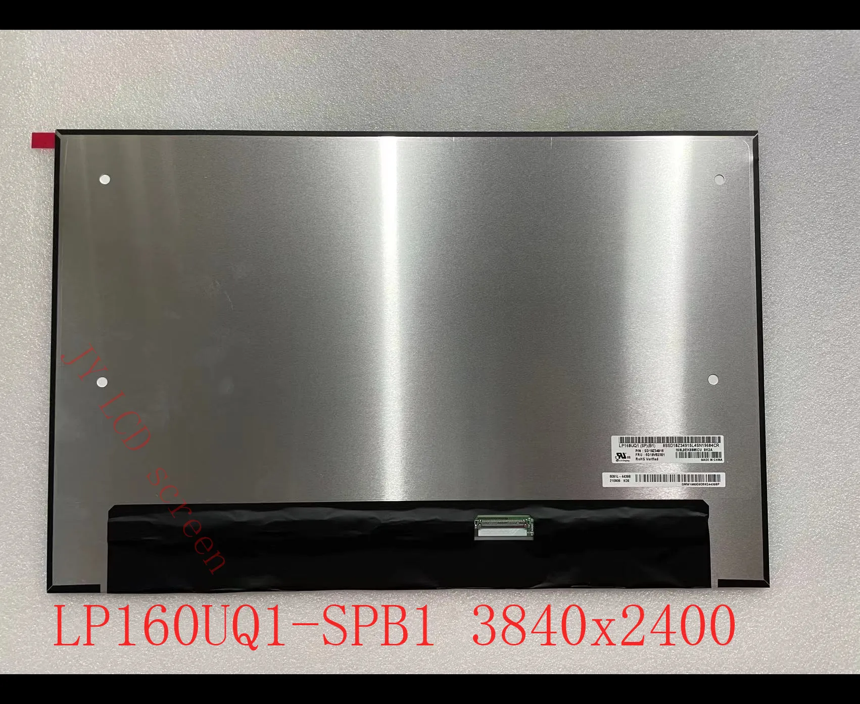 

16.0 inch LP160UQ1-SPB1 For Lenovo ThinkPad X1 Extreme Gen 4 ThinkPad P1 G4 3840x2400 LCD Screen P/N SD10Z34915 FRU:5D10V82381
