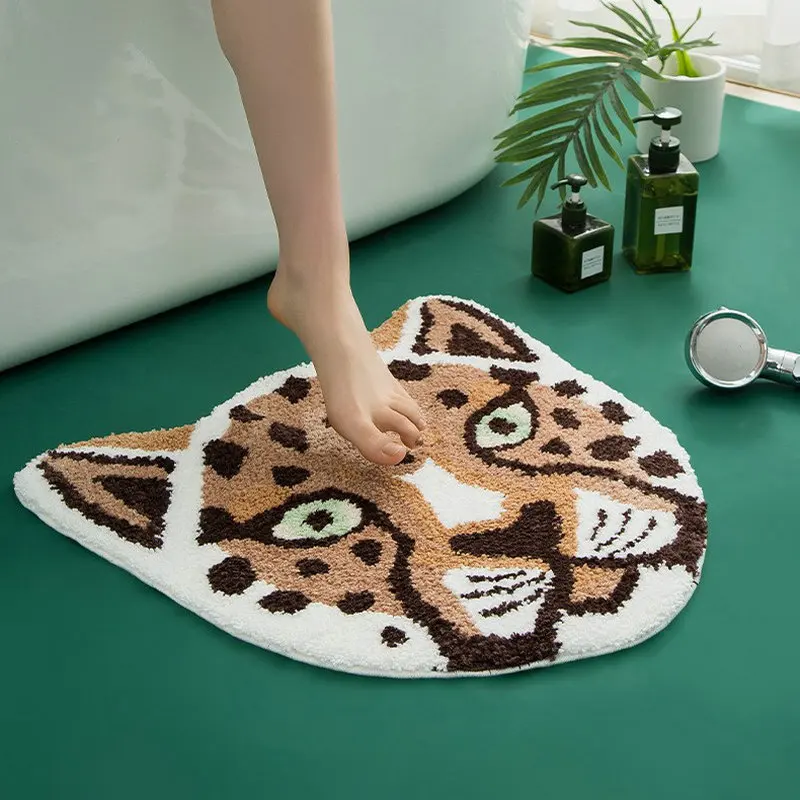 Soft Tufting Pink Leopard Head Carpet Bathroom Door Entrance Mat Non-Slip Absorbent Kitchen Mat Doormat Bedroom Rug Home Decor
Soft Tufting Pink Leopard Head Carpet Bathroom Door Entrance Mat Non-Slip Absorbent Kitchen Mat Doormat Bedroom Rug Home Decor
