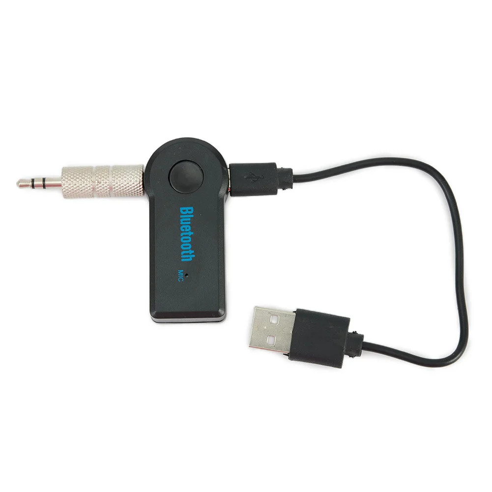 

Car Wireless Bluetooth-compatible Adapter Bluetooth-compatible V3.0+ EDR, Class 2 Charges Via USB Cable 3.5MM Stereo Output Inle
