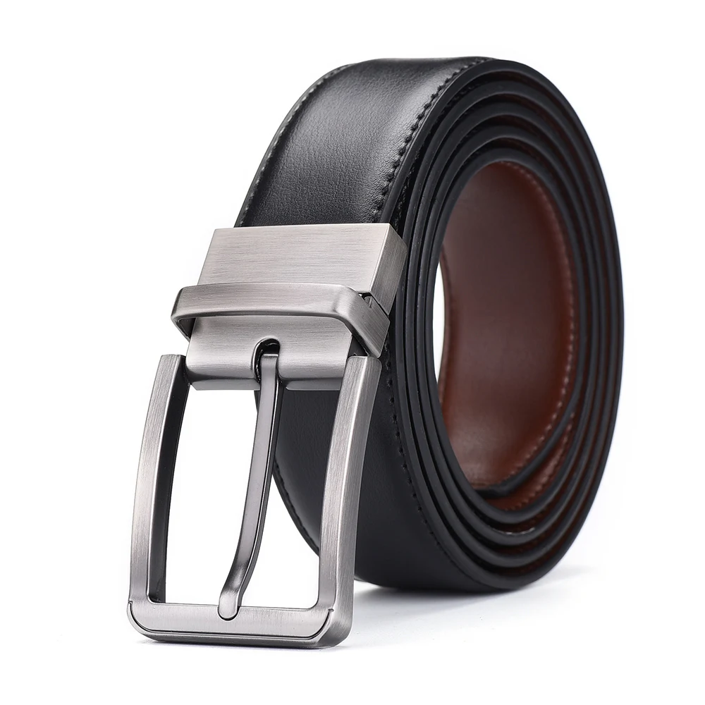 

Genuine Leather Metal Pin Buckle Male Belts Retro High Quality Jeans Business Casual Men's Waistband 105/110 /115 /120 /125cm