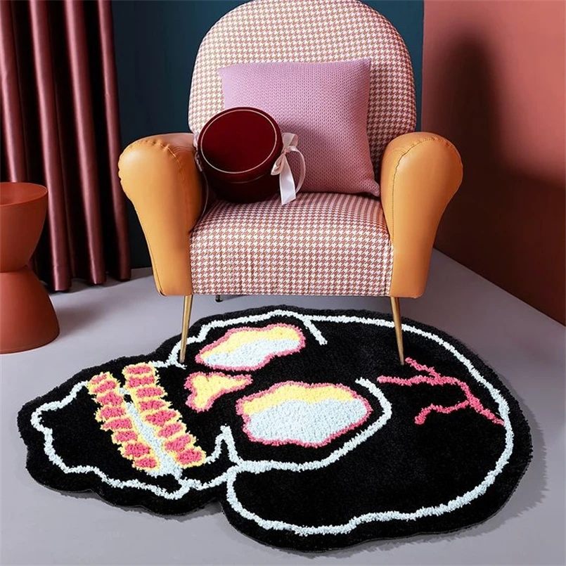 Alien Fashion Black Skull Skull Household Absorbent Non-Slip Mat Machine Washable Bathroom Mat Cartoon Bedroom Bedside Blanket
Alien Fashion Black Skull Skull Household Absorbent Non-Slip Mat Machine Washable Bathroom Mat Cartoon Bedroom Bedside Blanket