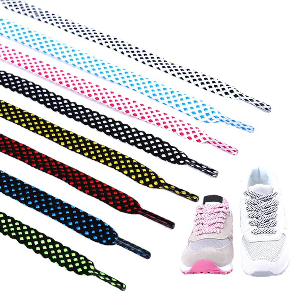 1 Pair Shoelace Fashion Polyester Sneaker Shoe Lace Colors Checkered Double Layer Hollow Flat Shoelaces 120CM
1 Pair Shoelace Fashion Polyester Sneaker Shoe Lace Colors Checkered Double Layer Hollow Flat Shoelaces 120CM