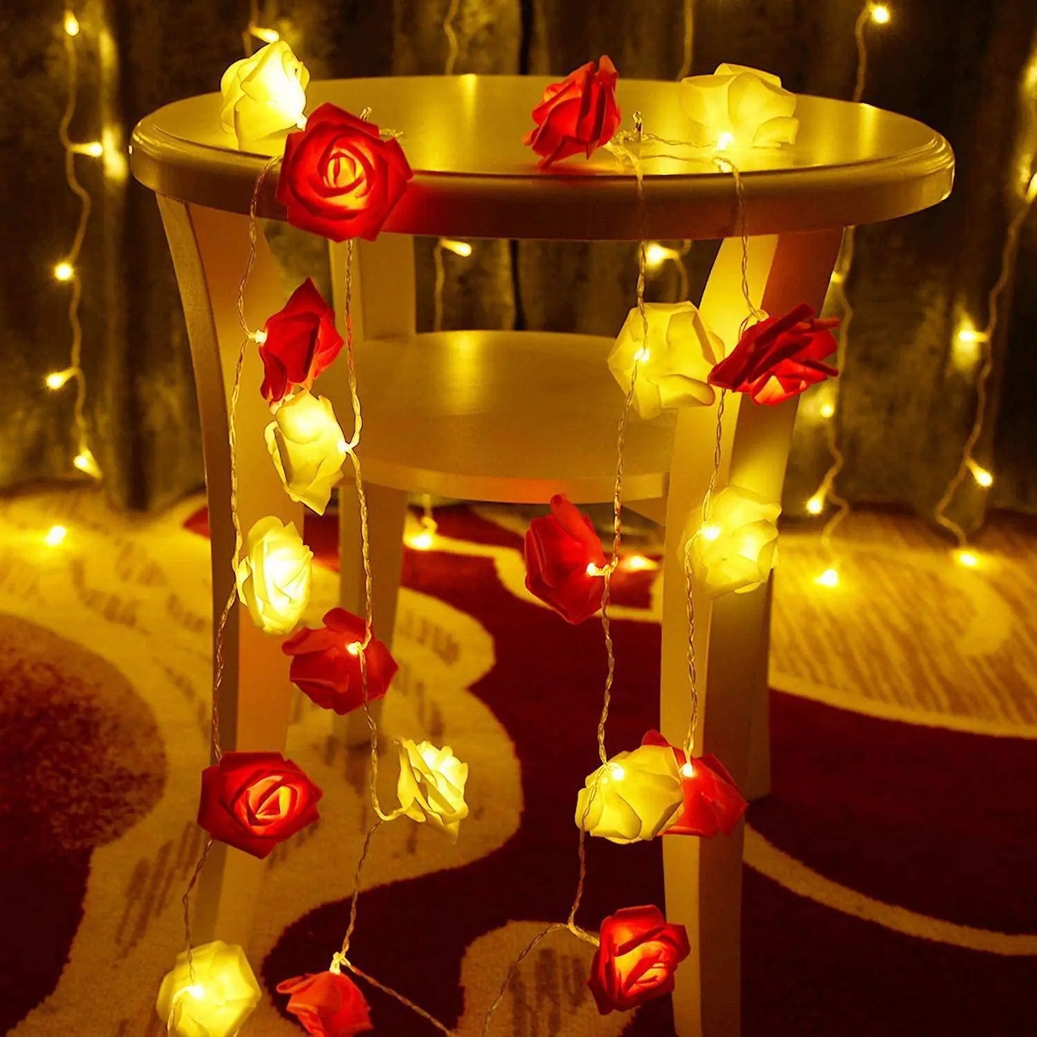 Christmas Decoration 2024 Led String Lights Rose Garland Battery USB Powered 3/6M Holiday Lighting New Year 2024 Festoon 
Christmas Decoration 2024 Led String Lights Rose Garland Battery USB Powered 3/6M Holiday Lighting New Year 2024 Festoon