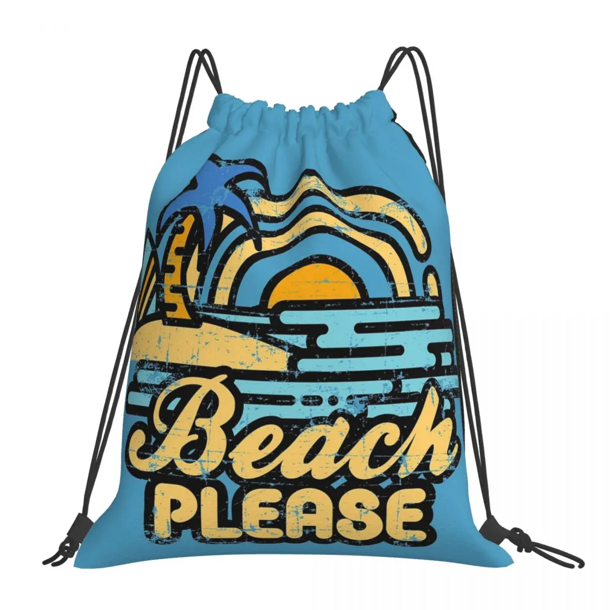 Beach Please Backpacks Fashion Portable Drawstring Bags Drawstring Bundle Pocket Sports Bag BookBag For Travel School
Beach Please Backpacks Fashion Portable Drawstring Bags Drawstring Bundle Pocket Sports Bag BookBag For Travel School