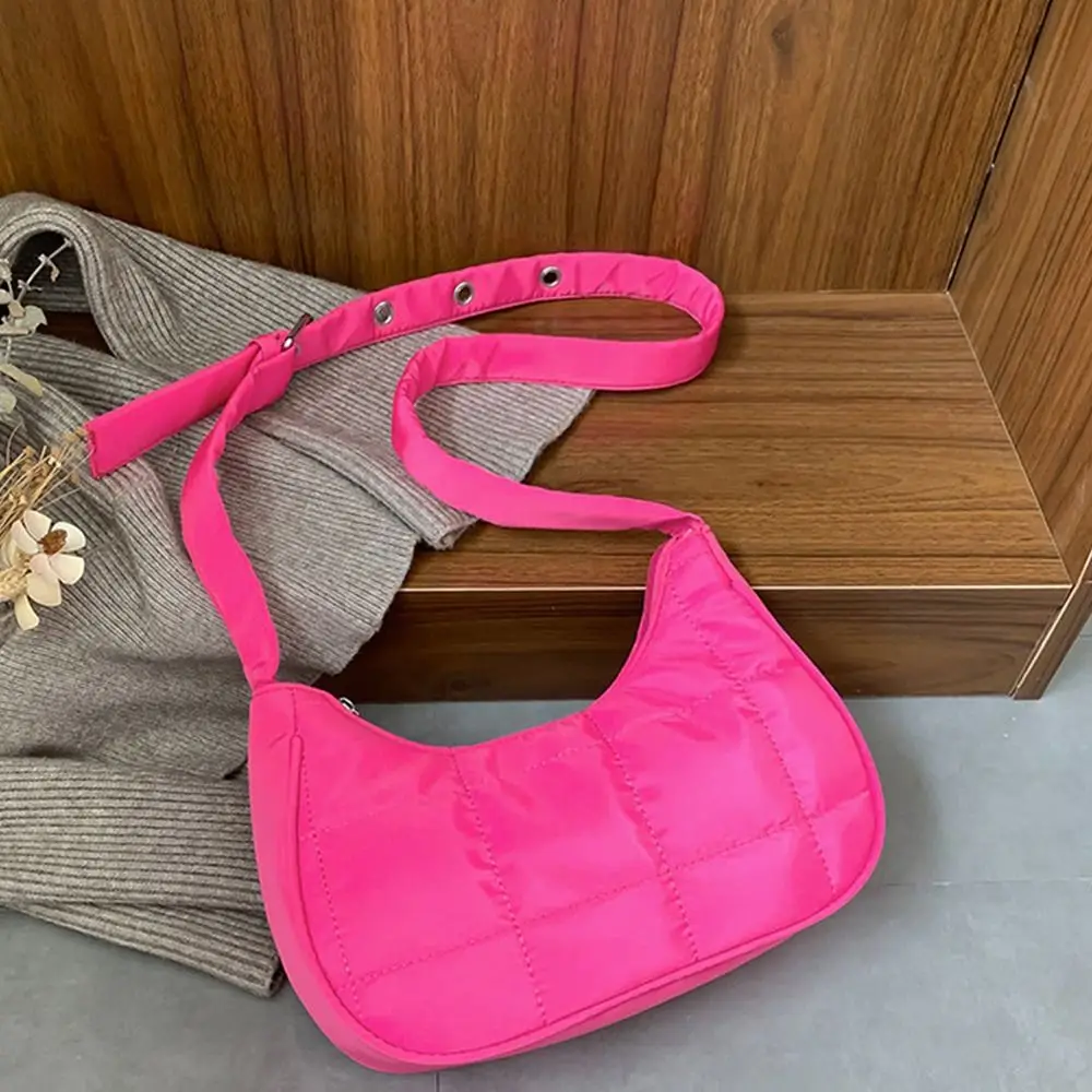 

Mini Retro Korean Style Handbag Temperament Simple Solid Color Shoulder Bags Lattice Underarm Bags Women Tote Bags Small Purses