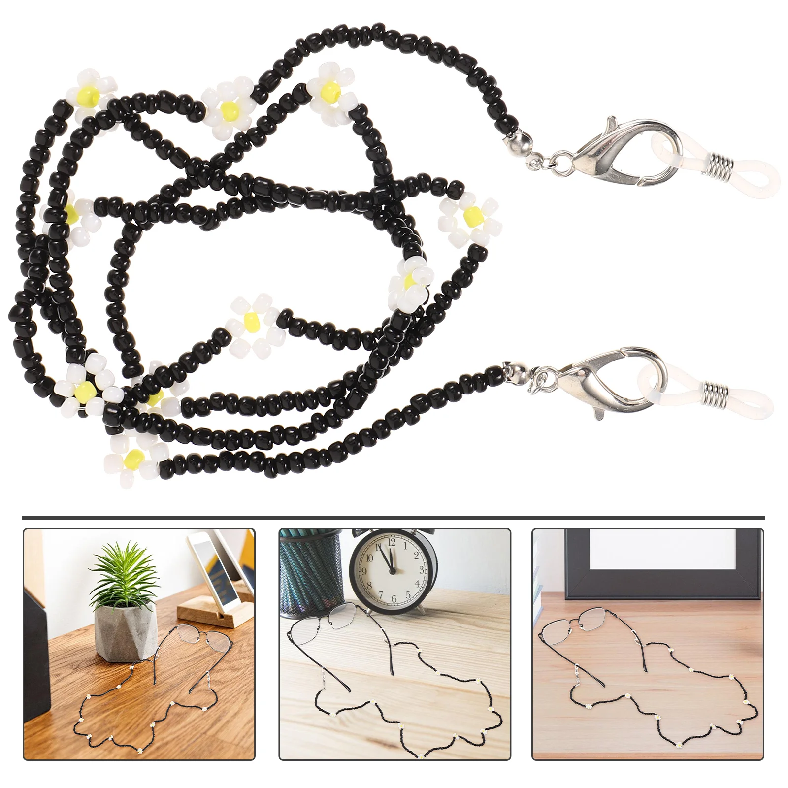 Bead Glasses Chain Women Flower Beaded Sunglasses Eyeglasses Lanyard Chains Daisy Beads Neck Strap
Bead Glasses Chain Women Flower Beaded Sunglasses Eyeglasses Lanyard Chains Daisy Beads Neck Strap