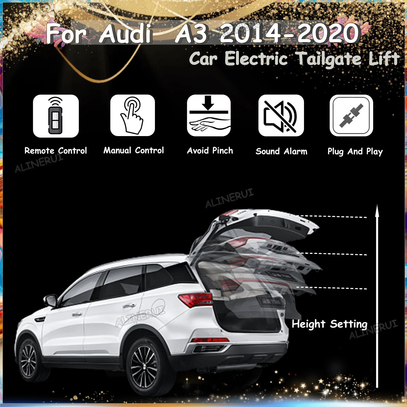 Для Audi A3 2014-2020 автомобильная электрическая система подъема задней двери комплект автоматический Открыватель задних ворот Автоматическая подъемная задняя дверь
Для Audi A3 2014-2020 автомобильная электрическая система подъема задней двери комплект автоматический Открыватель задних ворот Автоматическая подъемная задняя дверь