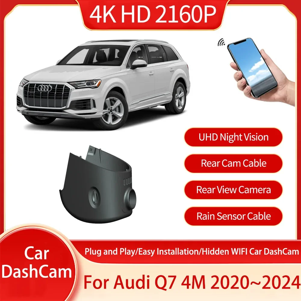 Для Audi Q7 4M 2020 2021 2022 2023 2024 4K HD DVR видеорегистратор с передним и задним объективом, фотоцикл, аксессуары
Для Audi Q7 4M 2020 2021 2022 2023 2024 4K HD DVR видеорегистратор с передним и задним объективом, фотоцикл, аксессуары