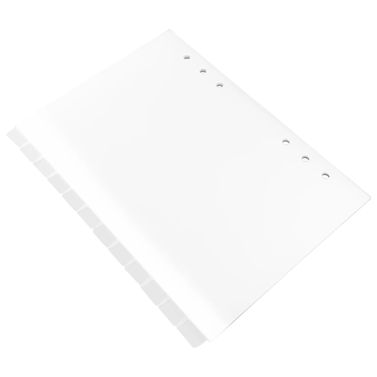 

12 Pcs Split Page Index Classified Labels Translucent Tab Dividers Pocket Notebook Folder Sorter Pp Notebooks