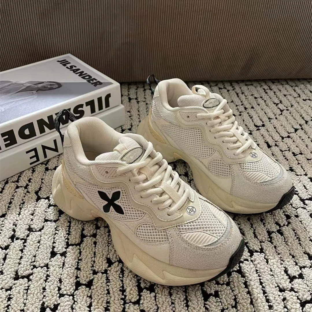 2024 New Retro Mesh Thick Sole Jogging Dad Shoes Casual Versatile Sports Shoes Increase Breathability and Shock Absorption Women
2024 New Retro Mesh Thick Sole Jogging Dad Shoes Casual Versatile Sports Shoes Increase Breathability and Shock Absorption Women