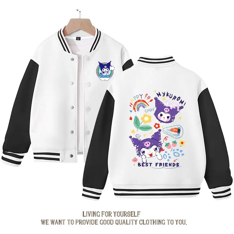 Бейсбольная Униформа Sanrio Kuromi для девочек, милый мультяшный Рисунок Аниме, Спортивная Свободная куртка для детей, верхняя одежда, подарок на день рождения, весна-осень
Бейсбольная Униформа Sanrio Kuromi для девочек, милый мультяшный Рисунок Аниме, Спортивная Свободная куртка для детей, верхняя одежда, подарок на день рождения, весна-осень