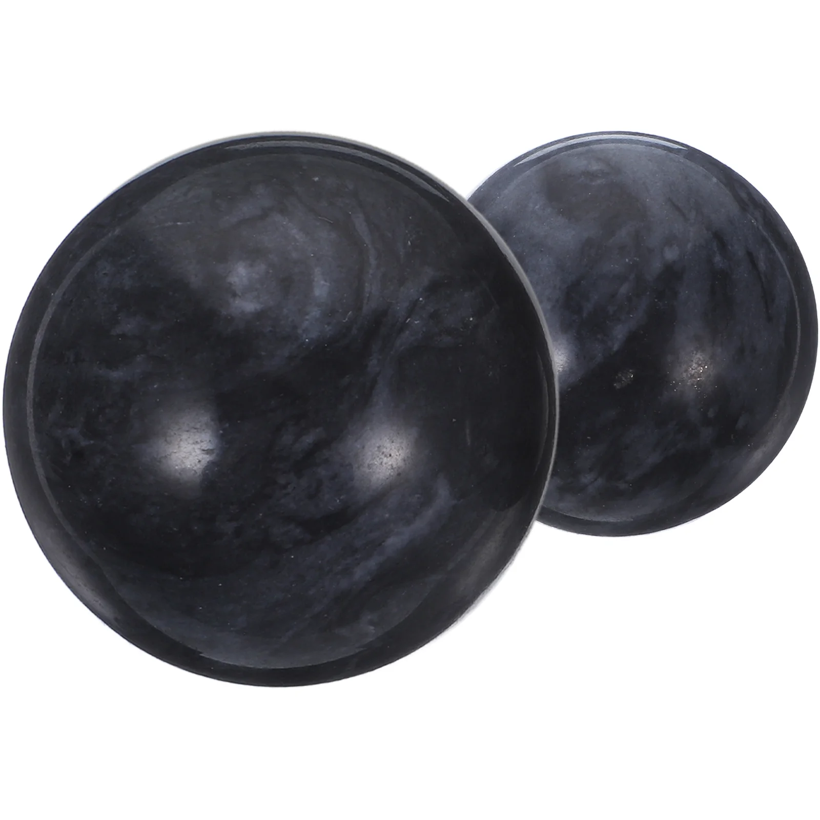 

Elderly Health Care Ball Jade Hand Ball Health Exercise Ball Stress Relief for Old Man (Black)