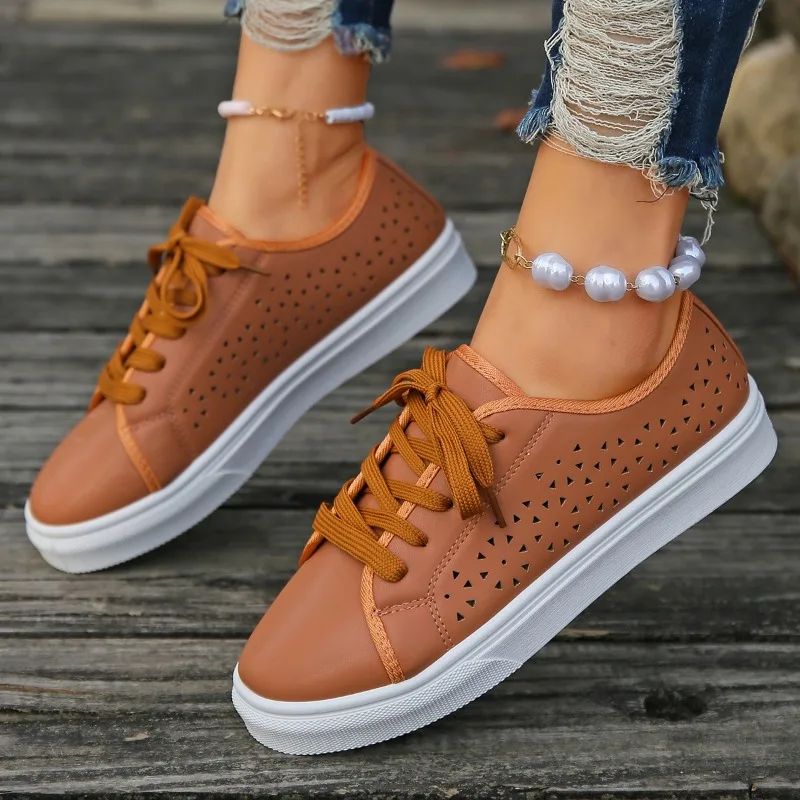 New Casual Flats 2024 Spring Women's Breathe Vulcanize Shoe Fashion Lace-up Platform Lady Shoes Outdoor Footwear Female Sneaker
New Casual Flats 2024 Spring Women's Breathe Vulcanize Shoe Fashion Lace-up Platform Lady Shoes Outdoor Footwear Female Sneaker
