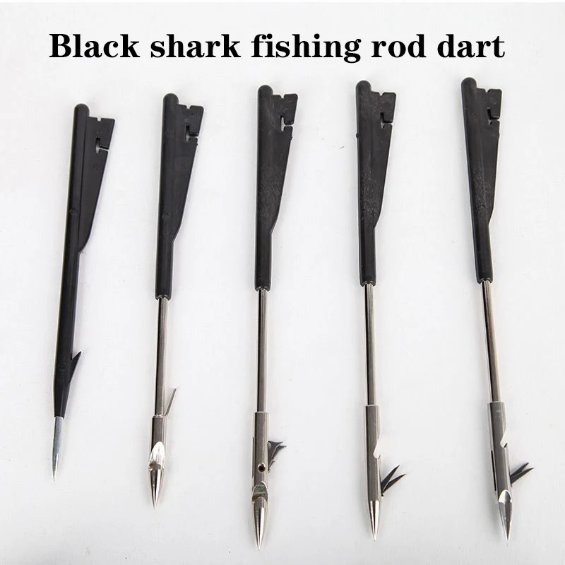 

New Black Shark Fishing Rod Special Fishing Dart Metal Stainless Steel Fishing Dart Launcher Slingshot Accessories