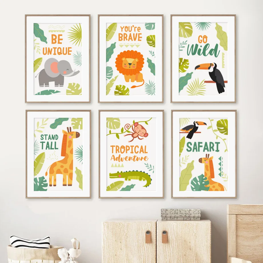 Giraffe Elephant Lion Monkey Crocodile Nursery Wall Art Print Canvas Painting Poster Frame Wall Pictures Baby Kids Room Decor
Giraffe Elephant Lion Monkey Crocodile Nursery Wall Art Print Canvas Painting Poster Frame Wall Pictures Baby Kids Room Decor