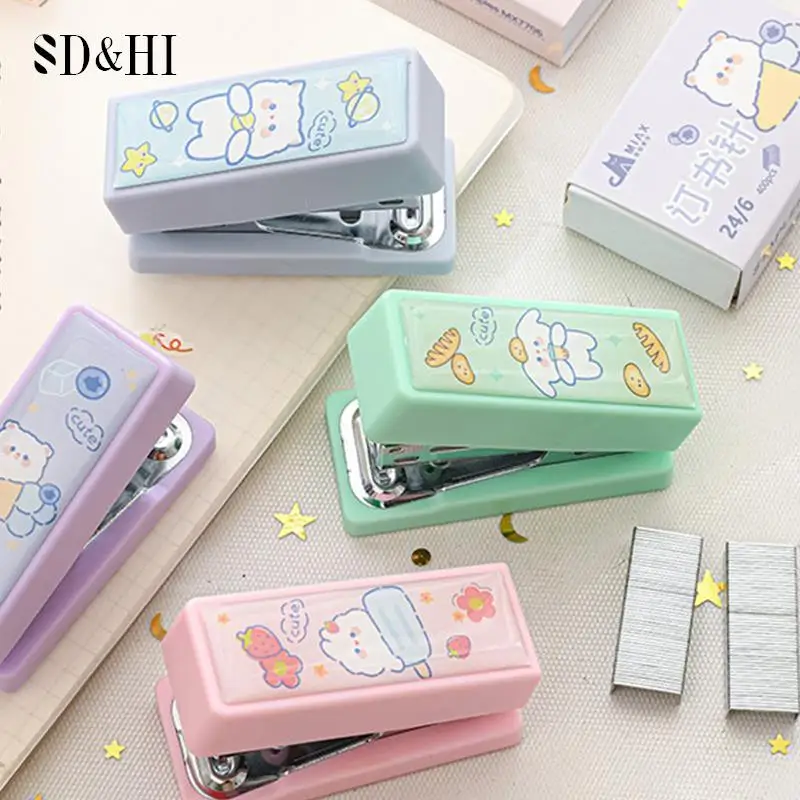 Mini Cute Stapler With Staples Cute Rabbit Bear Paper BindeSchool Supplies Student Stapler Stationery Office Binding Tools
Mini Cute Stapler With Staples Cute Rabbit Bear Paper BindeSchool Supplies Student Stapler Stationery Office Binding Tools