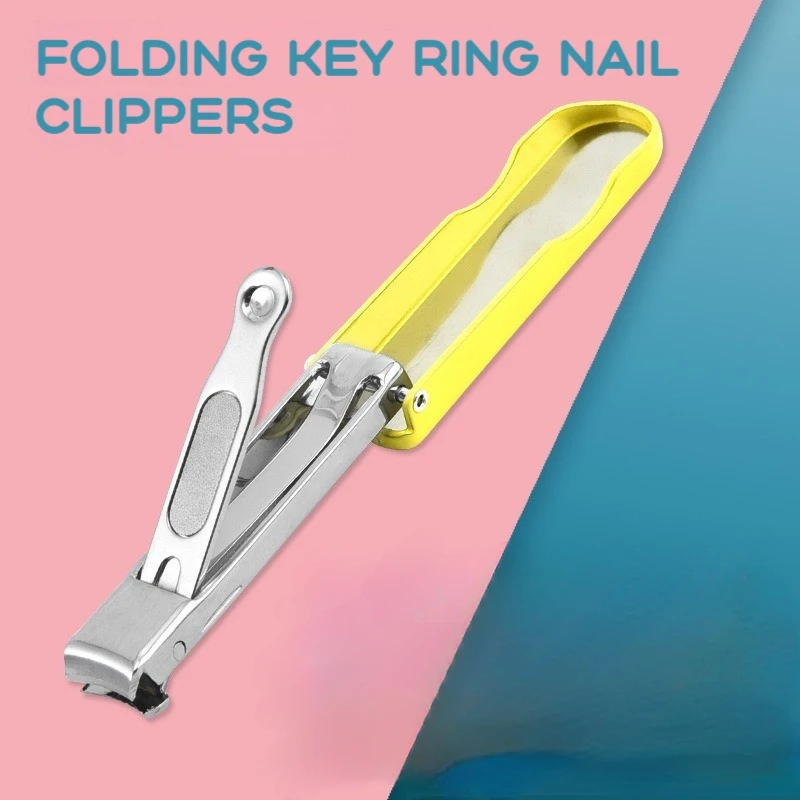 Portable Ultra-thin Folding Nail Clipper Cutter Collapsible Fingernail Trimmer Clippers With Key Ring Leather Case Nails DIY
Portable Ultra-thin Folding Nail Clipper Cutter Collapsible Fingernail Trimmer Clippers With Key Ring Leather Case Nails DIY