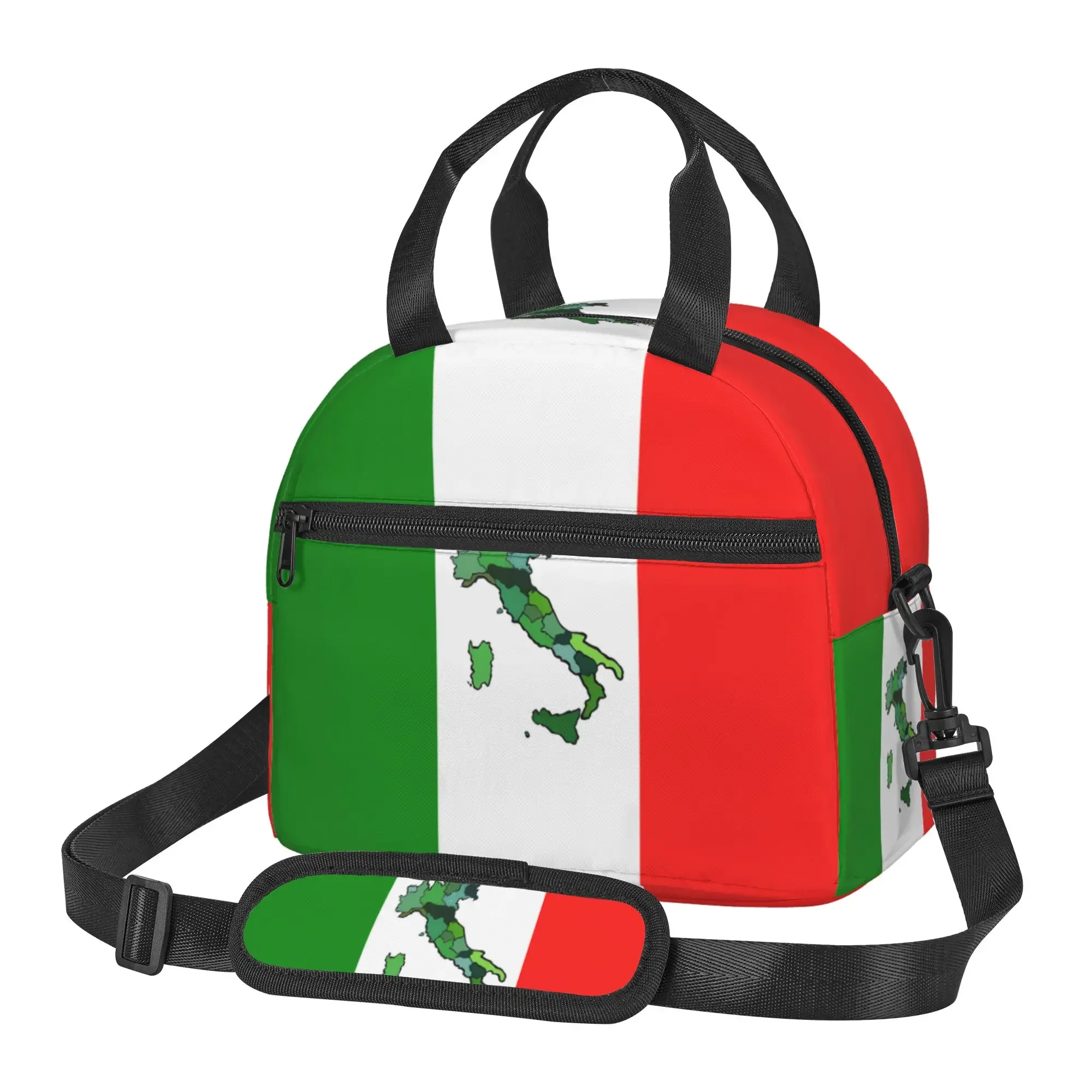 Italia Flag Pattern Insulated Lunch Bag Reusable Portable Bento Tote with Adjustable Strap Thermal Lunch Box for Picnic Beach
Italia Flag Pattern Insulated Lunch Bag Reusable Portable Bento Tote with Adjustable Strap Thermal Lunch Box for Picnic Beach