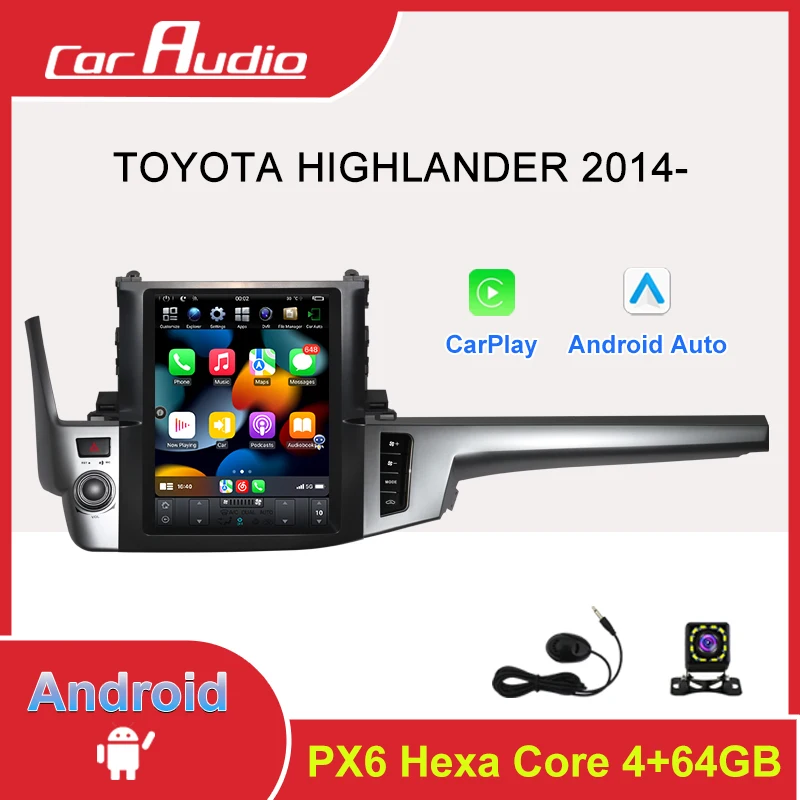 Android Car Video Player For TOYOTA HIGHLANDER 2014- 12.1 Inch Tesla Touch Screen in Dash GPS Navigation with Carplay Auto Stere
Android Car Video Player For TOYOTA HIGHLANDER 2014- 12.1 Inch Tesla Touch Screen in Dash GPS Navigation with Carplay Auto Stere