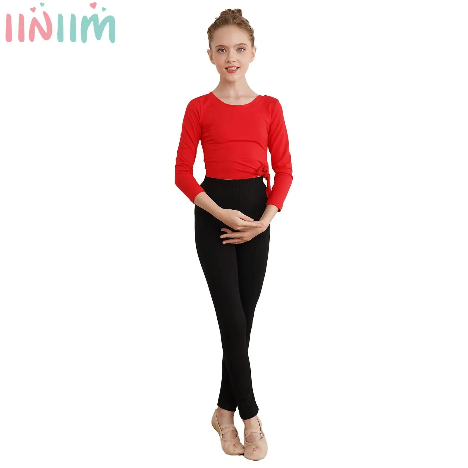 Kids Girls 2pcs Gymnastics Ballet Dance Training Outfits Long Sleeve Crop Top with Elastic Waistband Leggings Clothing Sets
Kids Girls 2pcs Gymnastics Ballet Dance Training Outfits Long Sleeve Crop Top with Elastic Waistband Leggings Clothing Sets