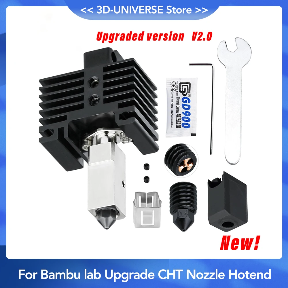 Насадка ХТ из закаленной стали для бамбукового лаборатории Hotend V1.0/ Upgrade V2.0, насадка 500 °C для бамбукового лаборатории X1C Hotend P1P с покрытием из меди
Насадка ХТ из закаленной стали для бамбукового лаборатории Hotend V1.0/ Upgrade V2.0, насадка 500 °C для бамбукового лаборатории X1C Hotend P1P с покрытием из меди
