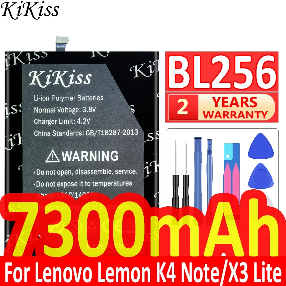 7300mAh kikiss BL256 Cell Phone Battery For Lenovo Lemon K4 Note K4note A7010 / X3 Lite X3Lite K51c78 Battery
7300mAh kikiss BL256 Cell Phone Battery For Lenovo Lemon K4 Note K4note A7010 / X3 Lite X3Lite K51c78 Battery