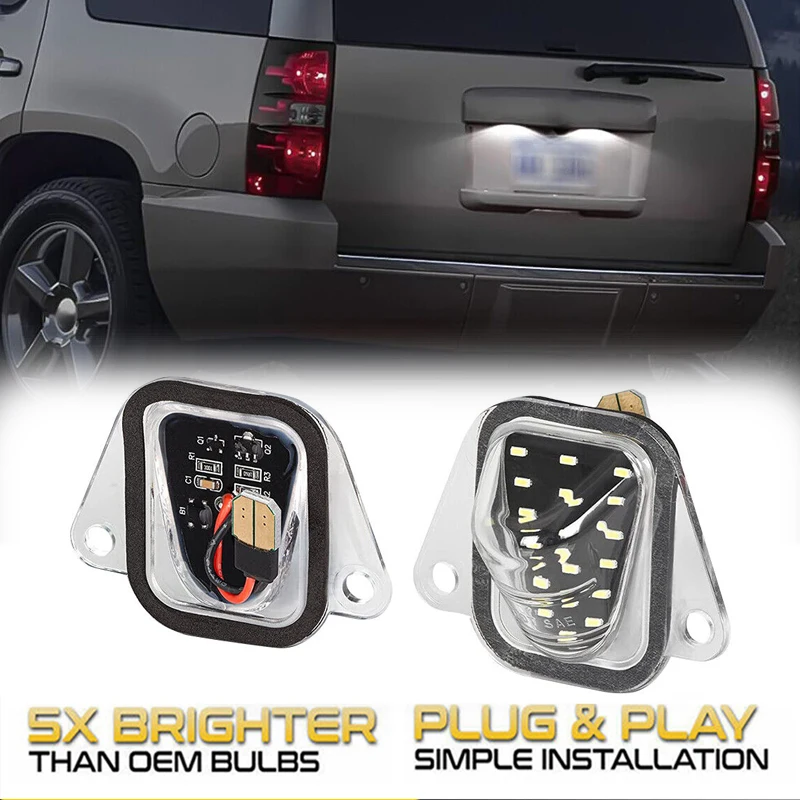 2X 6000K For GMC Yukon XL Chevrolet Suburban LED Number License Plate Light Lamps Tahoe Cadillac Escalade 2007-2014 OEM#25778786
2X 6000K For GMC Yukon XL Chevrolet Suburban LED Number License Plate Light Lamps Tahoe Cadillac Escalade 2007-2014 OEM#25778786