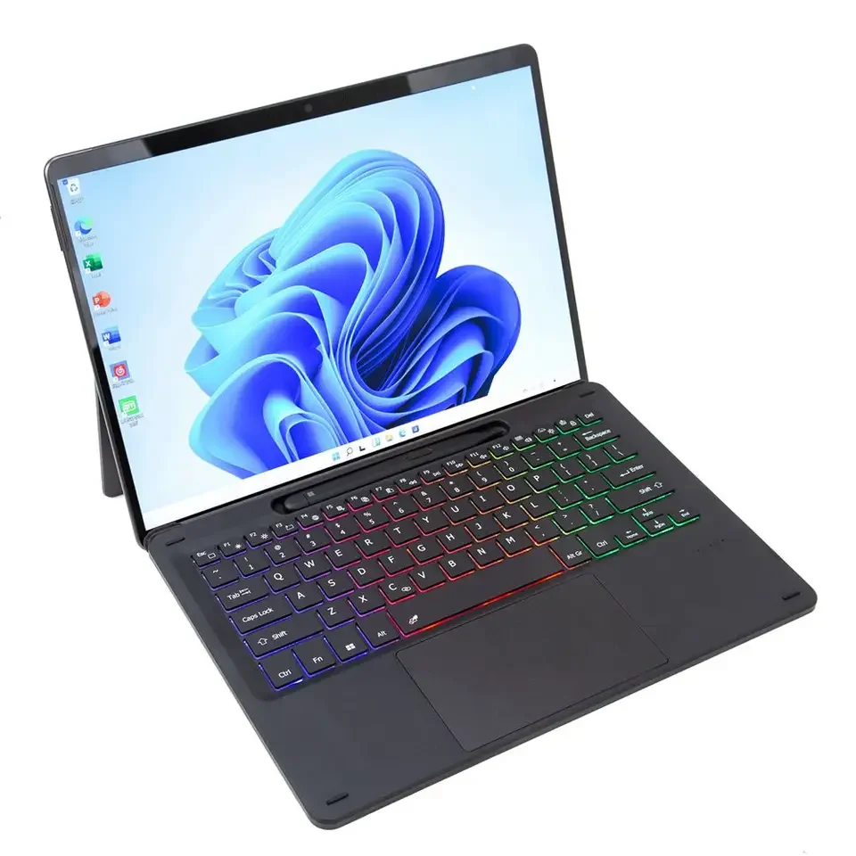 For Microsoft Surface Pro 8 9 X 13 Inch 7 Color Backlit Wireless Keyboard with Touchpad Portable Cover Tablet Flip Stand Case
For Microsoft Surface Pro 8 9 X 13 Inch 7 Color Backlit Wireless Keyboard with Touchpad Portable Cover Tablet Flip Stand Case