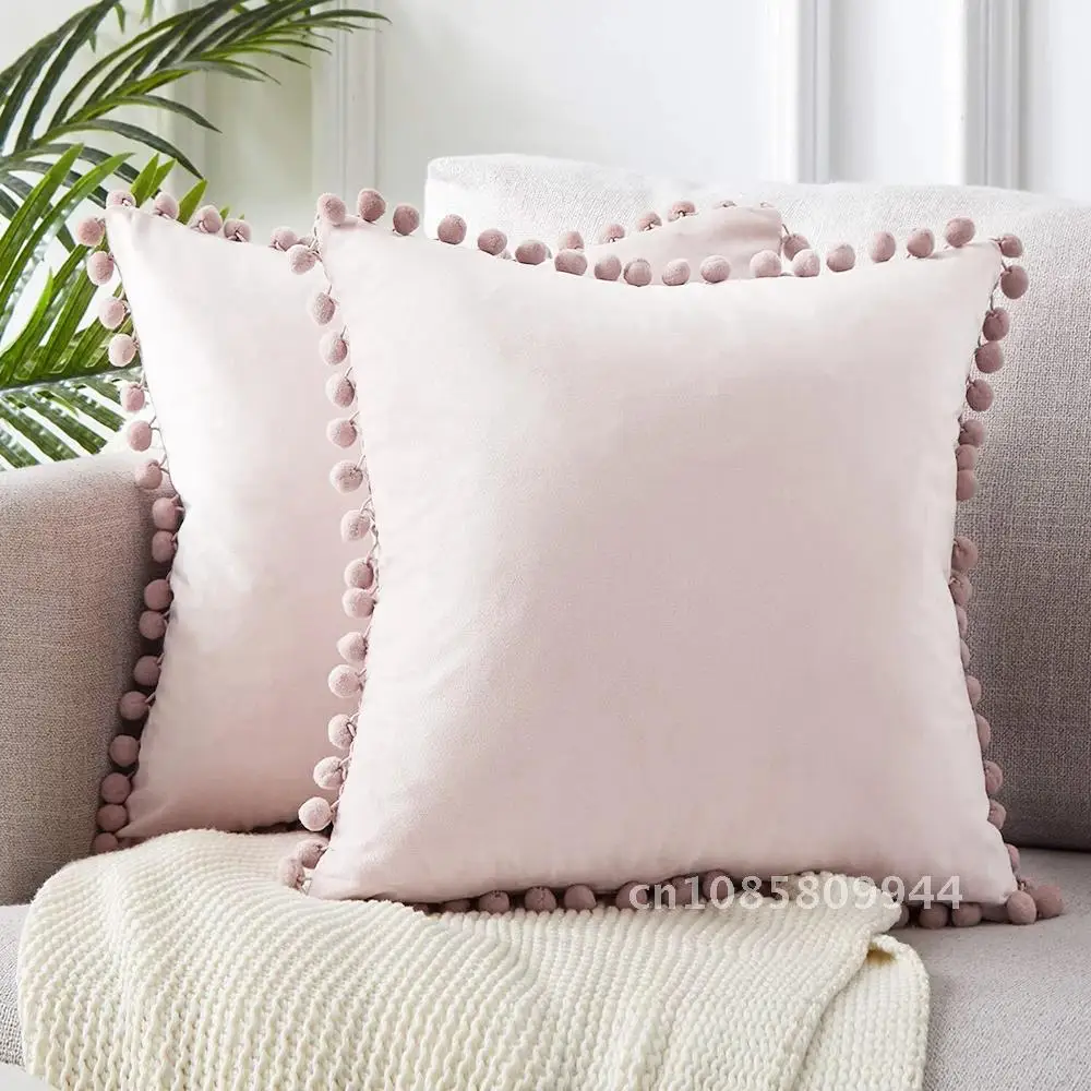 Velvet Soft Pillowcases Solid Cover Cushion Square Decorative Balls With Pillows For Sofa Bed Car Home Throw Pillow
Velvet Soft Pillowcases Solid Cover Cushion Square Decorative Balls With Pillows For Sofa Bed Car Home Throw Pillow