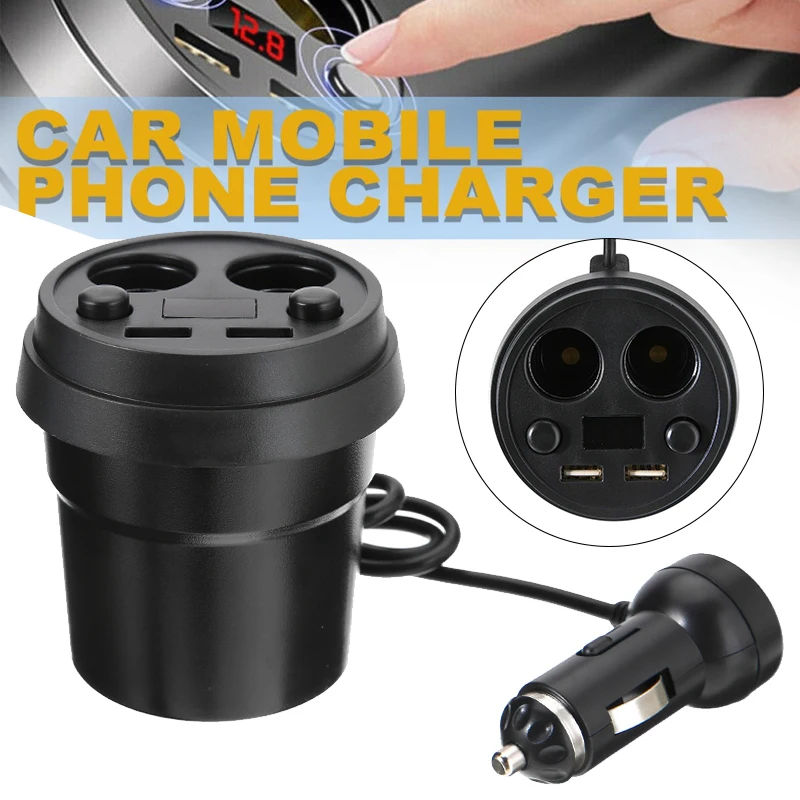 

5V 3.1A Car Mounted Mobile Phone Charger Automobile Cigarette Lighter Socket Splitter Dual USB Port Vehicle Chargers