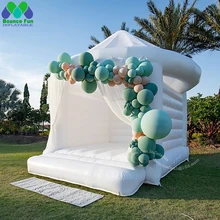 13ft Adults PVC White Wedding Bounce House Classic Inflatable Bouncy Castle With Blower Mat Air Bouncer For Bridal Event Party 
13ft Adults PVC White Wedding Bounce House Classic Inflatable Bouncy Castle With Blower Mat Air Bouncer For Bridal Event Party