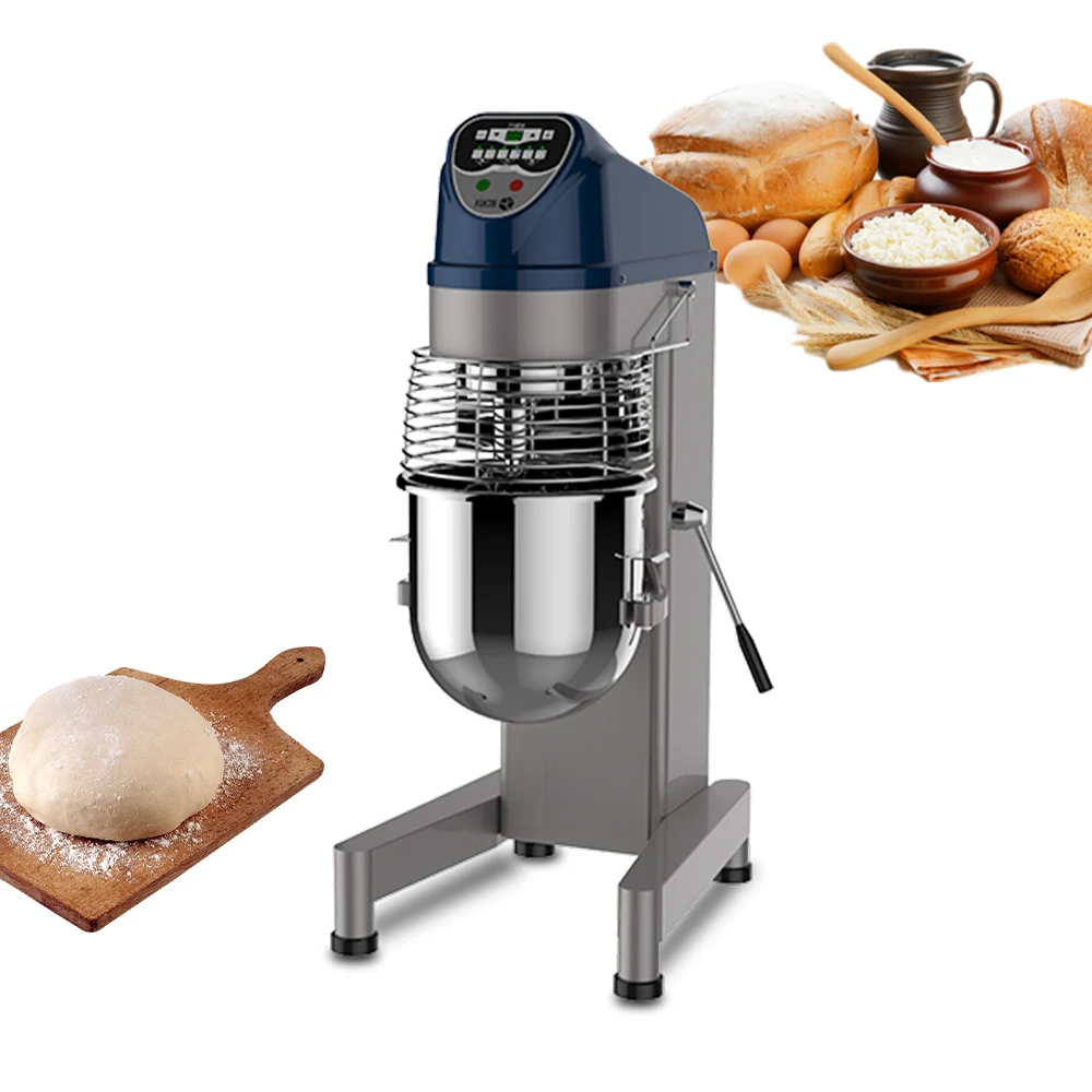 

Commercial 20 Litre Dough Mixer 30L Bakery Bread Shop Flour Dough Mixer Price Dough Sheeter 30Qt Spiral Cake Mixing Machine