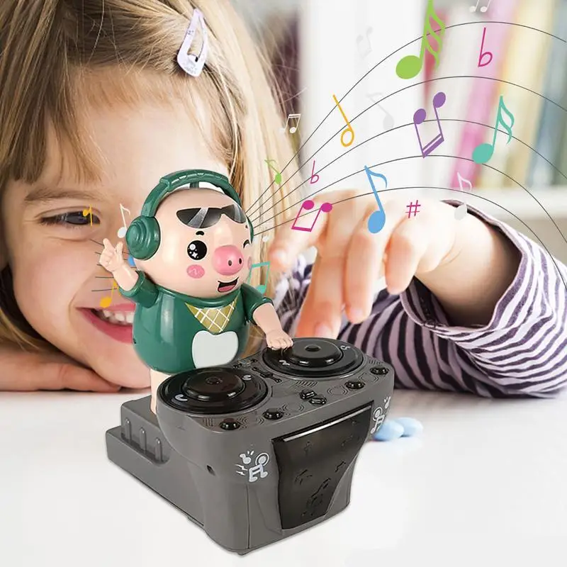 

Детские музыкальные игрушки DJ Rock Pig с музыкой и фотографией, 3 звуковых эффекта, музыкальные Обучающие Развивающие игрушки для детей от 18 месяцев