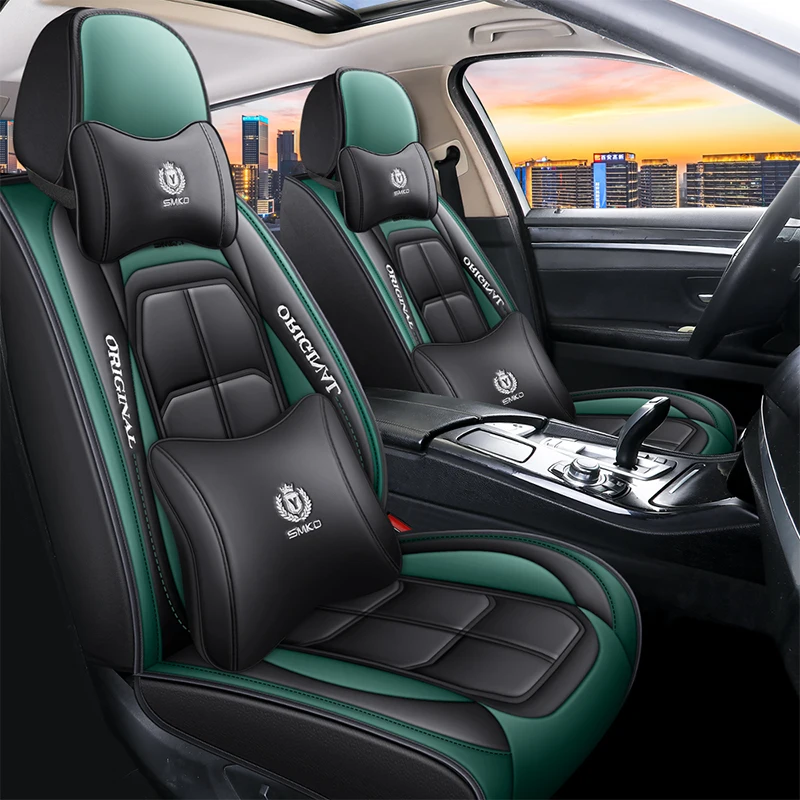 

High-end Universal All Inclusive Car Leather Seat Cover For JAGUAR XF F-Pace E-pace I-Pace X-Type XE XJ XK Accessories Protector