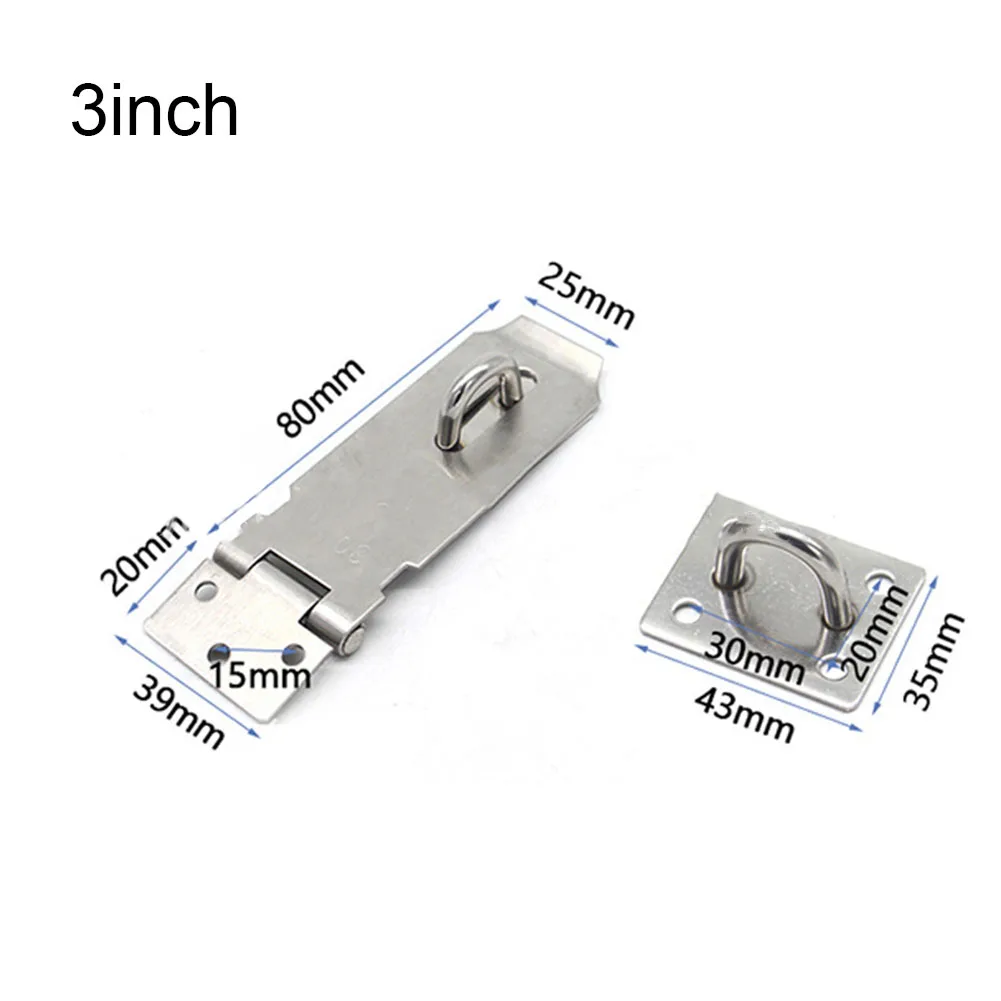 Practical High Quality Durable Door Clasp Lock Stainless Steel Burglar-proof Door Lock Anti Theft For Wood Door
Practical High Quality Durable Door Clasp Lock Stainless Steel Burglar-proof Door Lock Anti Theft For Wood Door