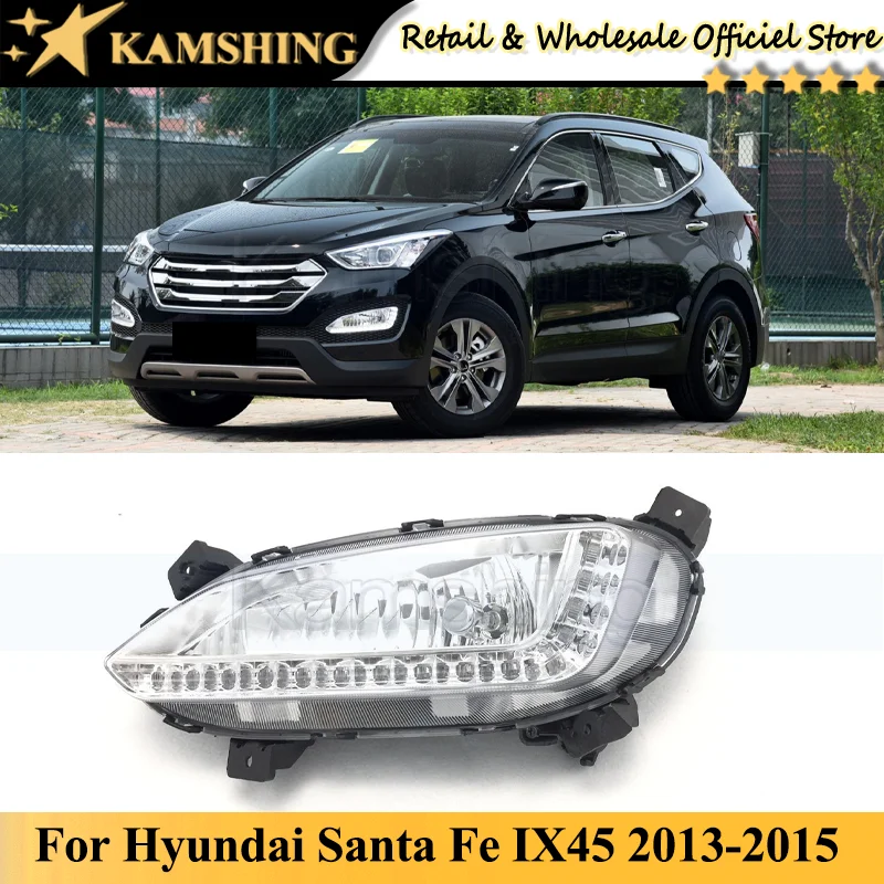 CAPQX Front Bumper Fog light lamp For Hyundai Santa Fe IX45 2013-2015 driving light fog light lamp Bumper lamp light 
CAPQX Front Bumper Fog light lamp For Hyundai Santa Fe IX45 2013-2015 driving light fog light lamp Bumper lamp light