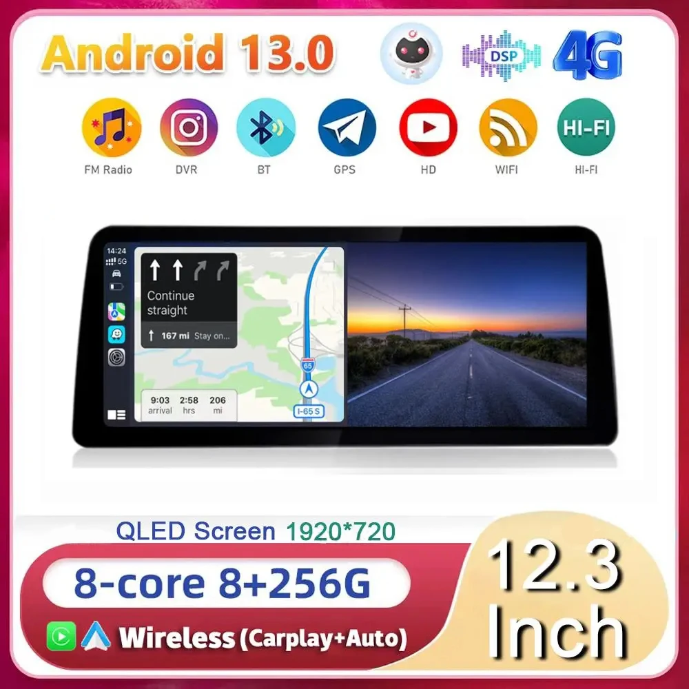 12.3" Android 13 ID8 Wireless Apple CarPlay Auto For BMW 5 3 Series E60 E61 E62 E63 E90 E91 E92 E93 Car Radio Multimedia GPS DSP
12.3" Android 13 ID8 Wireless Apple CarPlay Auto For BMW 5 3 Series E60 E61 E62 E63 E90 E91 E92 E93 Car Radio Multimedia GPS DSP