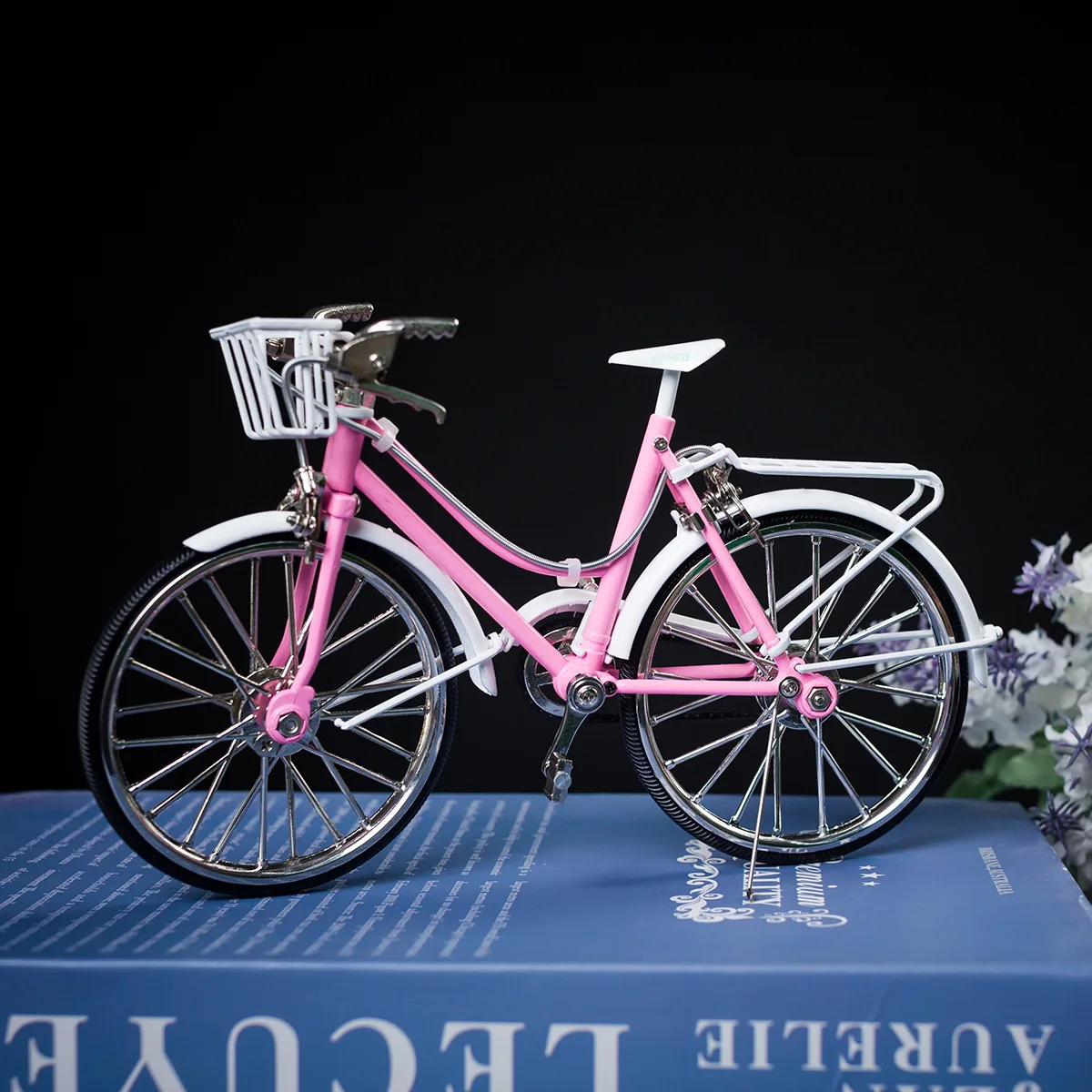 Generic 1/10 Scale Alloy Bicycle Model Diecast Metal Finger Ladies Bike