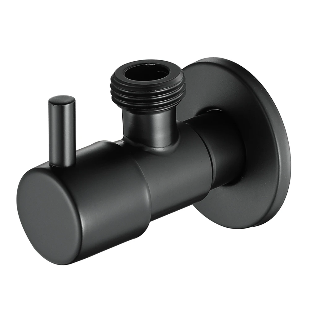 Black Angle Valve 304 Stainless Steel Water Stop Valve Leak-Proof Water Cold and Hot General Bathroom Accessories
Black Angle Valve 304 Stainless Steel Water Stop Valve Leak-Proof Water Cold and Hot General Bathroom Accessories