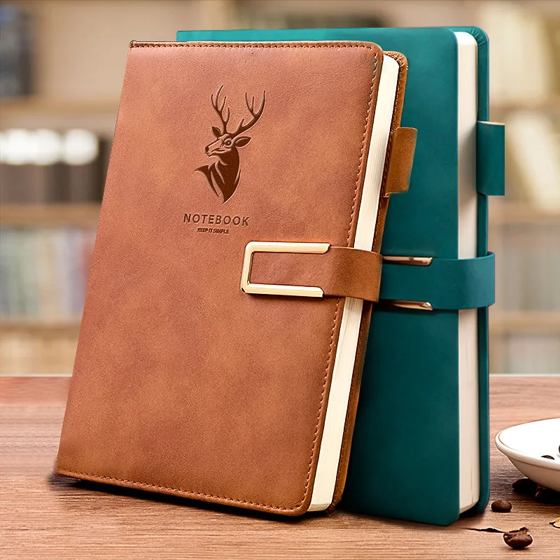 Notebook A5 Leather Bound with Buckle Notepad Thickened High Appearance Office Stationery
Notebook A5 Leather Bound with Buckle Notepad Thickened High Appearance Office Stationery
