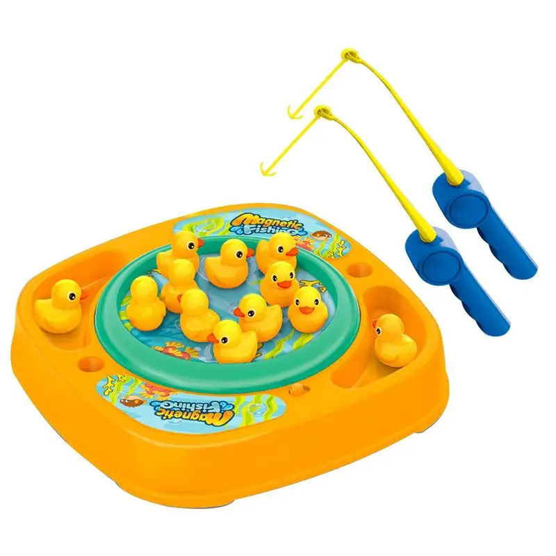 

Игрушки для рыбалки для мальчиков и девочек, магнитная утка, игра, электрическая музыкальная вращающаяся доска, для игр на открытом воздухе, спортивные обучающие игрушки для детей