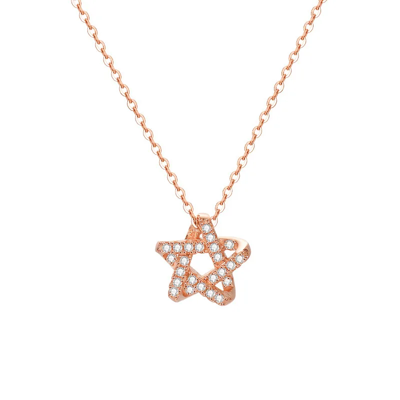 100% 925 Sterling Silver Zircon Star Necklace for Women Girl Fashion Geometric Hollow Out Design Jewelry Party Gift Dropshipping
100% 925 Sterling Silver Zircon Star Necklace for Women Girl Fashion Geometric Hollow Out Design Jewelry Party Gift Dropshipping