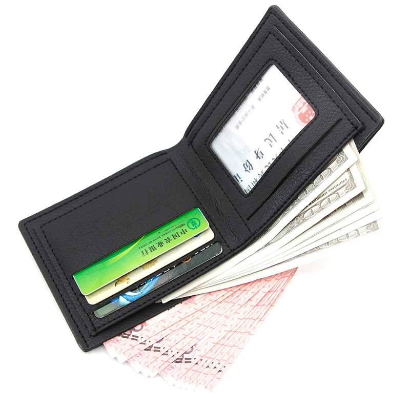 New Men Short PU Leather Wallet Simple Solid Color Thin Male Credit Card Holder Small Money Purses Business Foldable Wallet
New Men Short PU Leather Wallet Simple Solid Color Thin Male Credit Card Holder Small Money Purses Business Foldable Wallet