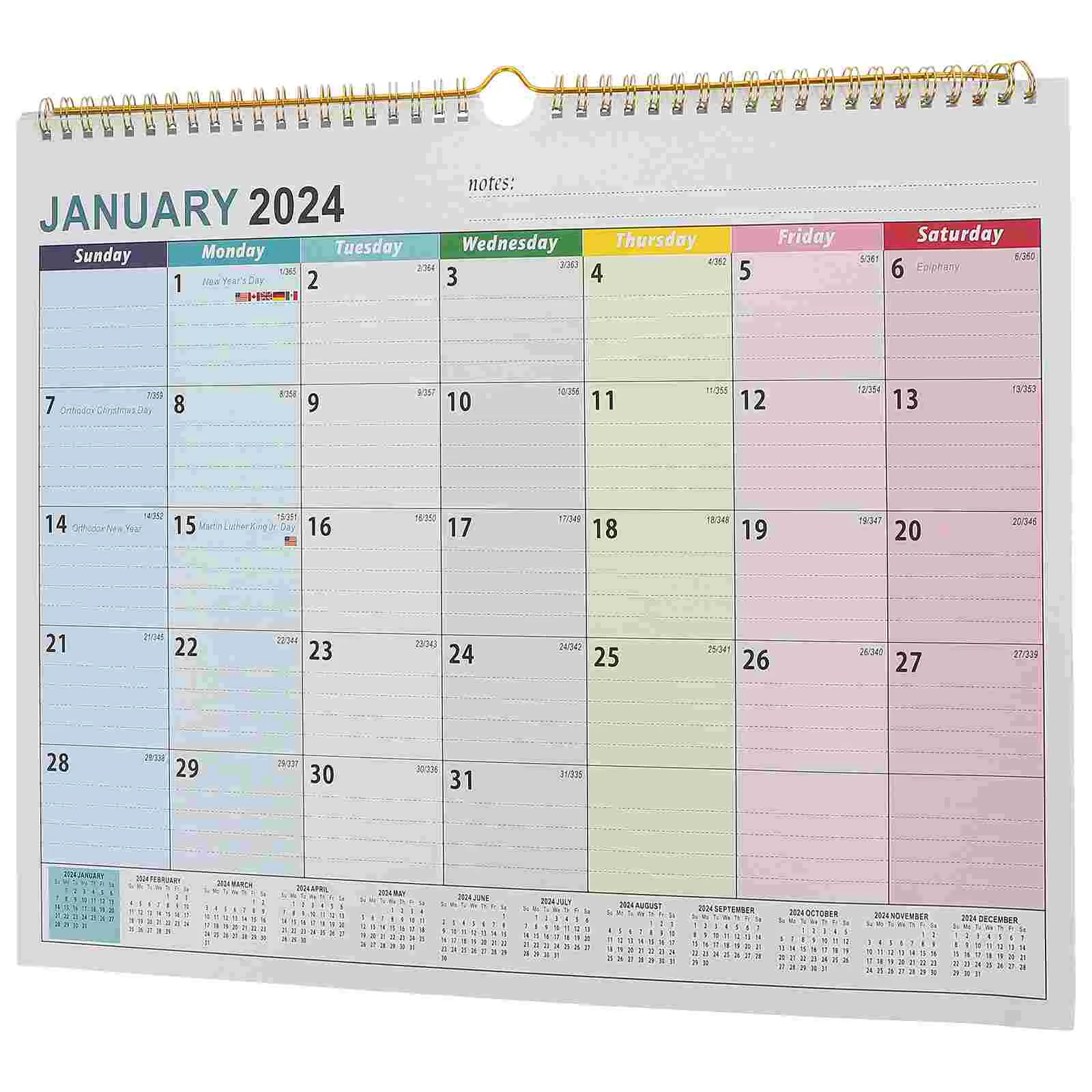

Настенный календарь 2024-2025, подвесной график с января 2024 года по июнь 2025 года, настольный планировщик, новогодний домашний офис