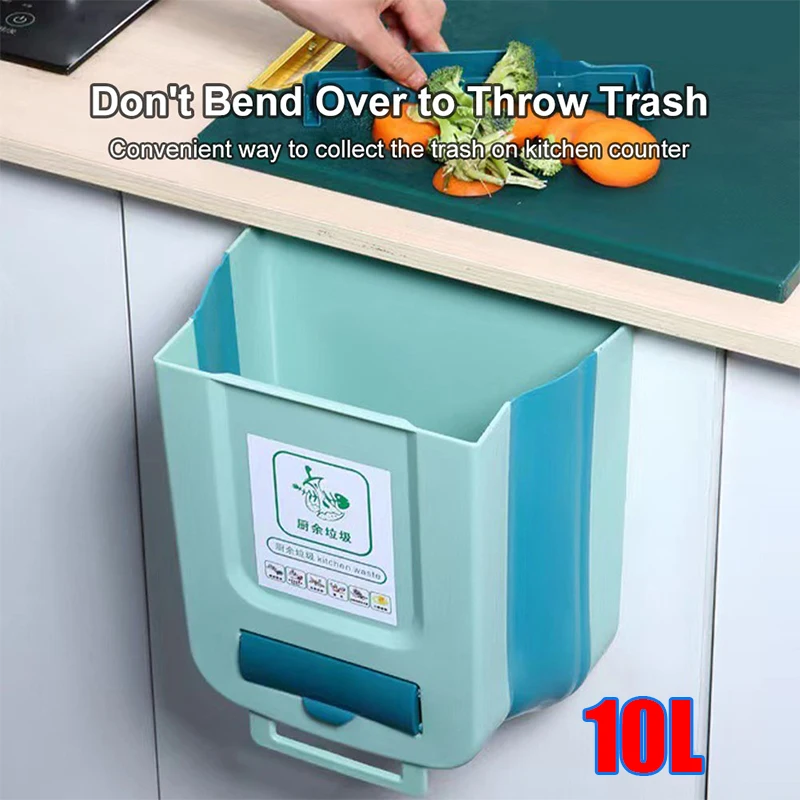 New 10L Kitchen Wall Mounted Folding Trash Can Home Cabinet Hanging Storage Trash Can Classified Hanging Trash Can Kitchen Tools
New 10L Kitchen Wall Mounted Folding Trash Can Home Cabinet Hanging Storage Trash Can Classified Hanging Trash Can Kitchen Tools