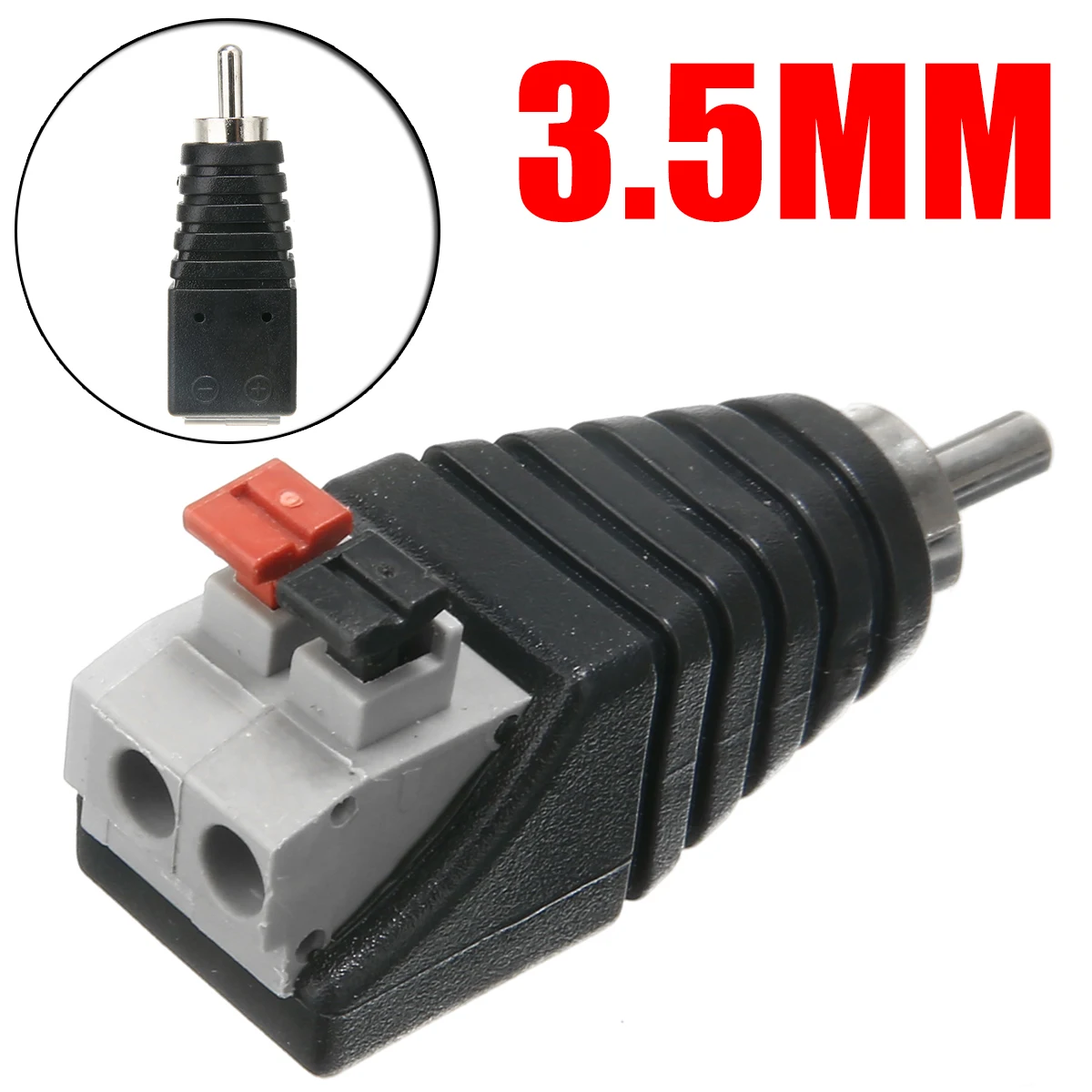 1pc Speaker Wire Cable to Audio Male RCA Connector Adapter Jack Press Type for Audio Vedio Cable Plug
1pc Speaker Wire Cable to Audio Male RCA Connector Adapter Jack Press Type for Audio Vedio Cable Plug