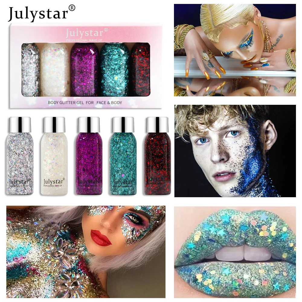 Glitter Makeup Silver Blue White Sequin Liquid Eyeshadow Stage Makeup Easy To Wear Face Body Glitter Bright Eyeshadow Set
Glitter Makeup Silver Blue White Sequin Liquid Eyeshadow Stage Makeup Easy To Wear Face Body Glitter Bright Eyeshadow Set